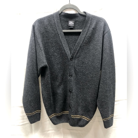 Harry Potter universal studios lambs wool cardigan, gray, GUC - Picture 1 of 8